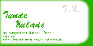 tunde muladi business card